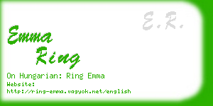 emma ring business card